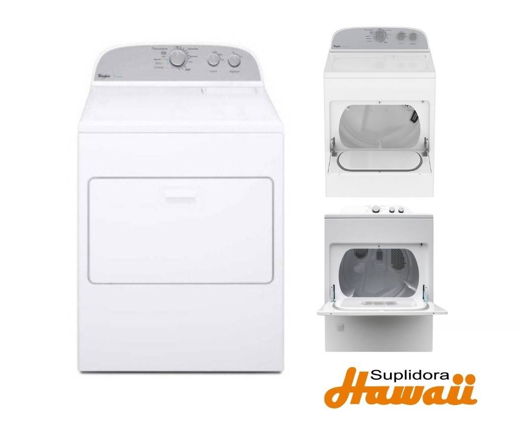 SECADORA WHIRLPOOL ELECTRICA 7MWED1800EM 18KG40LB BLANCA