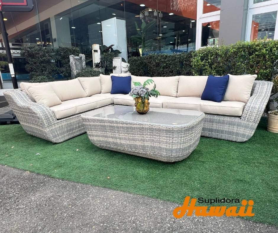 JUEGO TERRAZA CURVO CMESA PJ-Y841 GRIS CCREMA