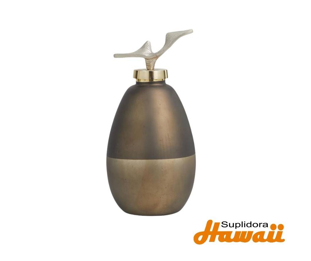 BORELLA ABSTRACTA DE VIDRIO DORADA 34000 CBRONCE 6W 12H
