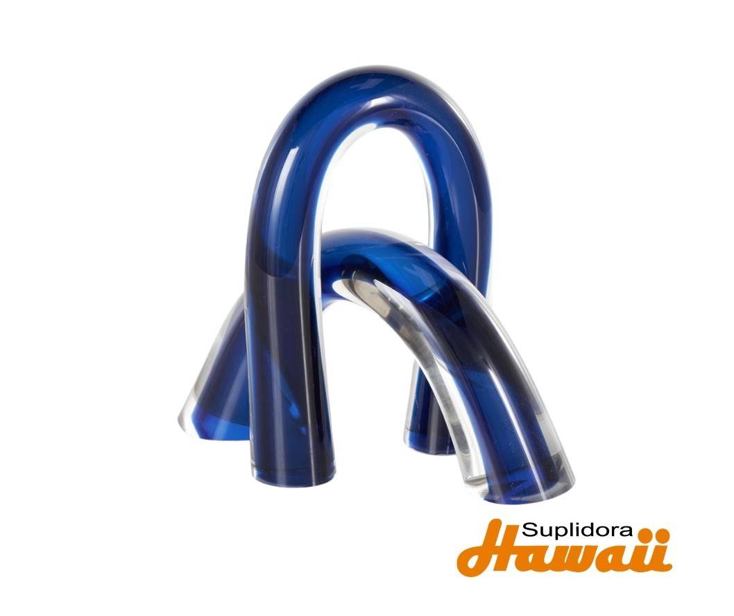 ESCULTURA DARCO S2 SUPERPUESTO 13610 DCRISTAL AZUL CON TRASPARENTE 9 5H