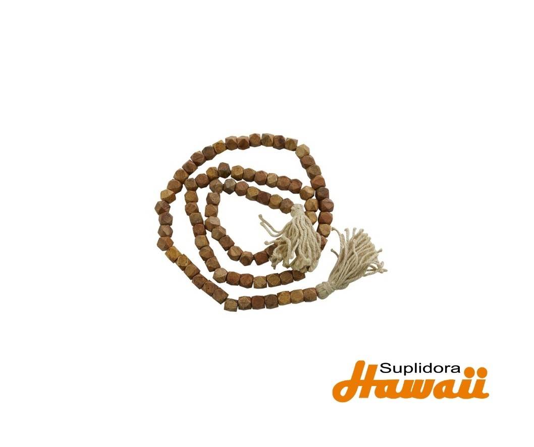 GUIRNALDA DE CUENTAS HEXAGONALES 89655 MARRON 80L