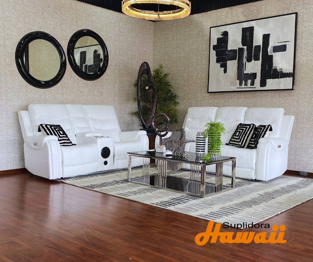 MUEBLE RECLINABLE S2 S3 8035-2-3-B ELECTRICO CBOCINA BLANCO