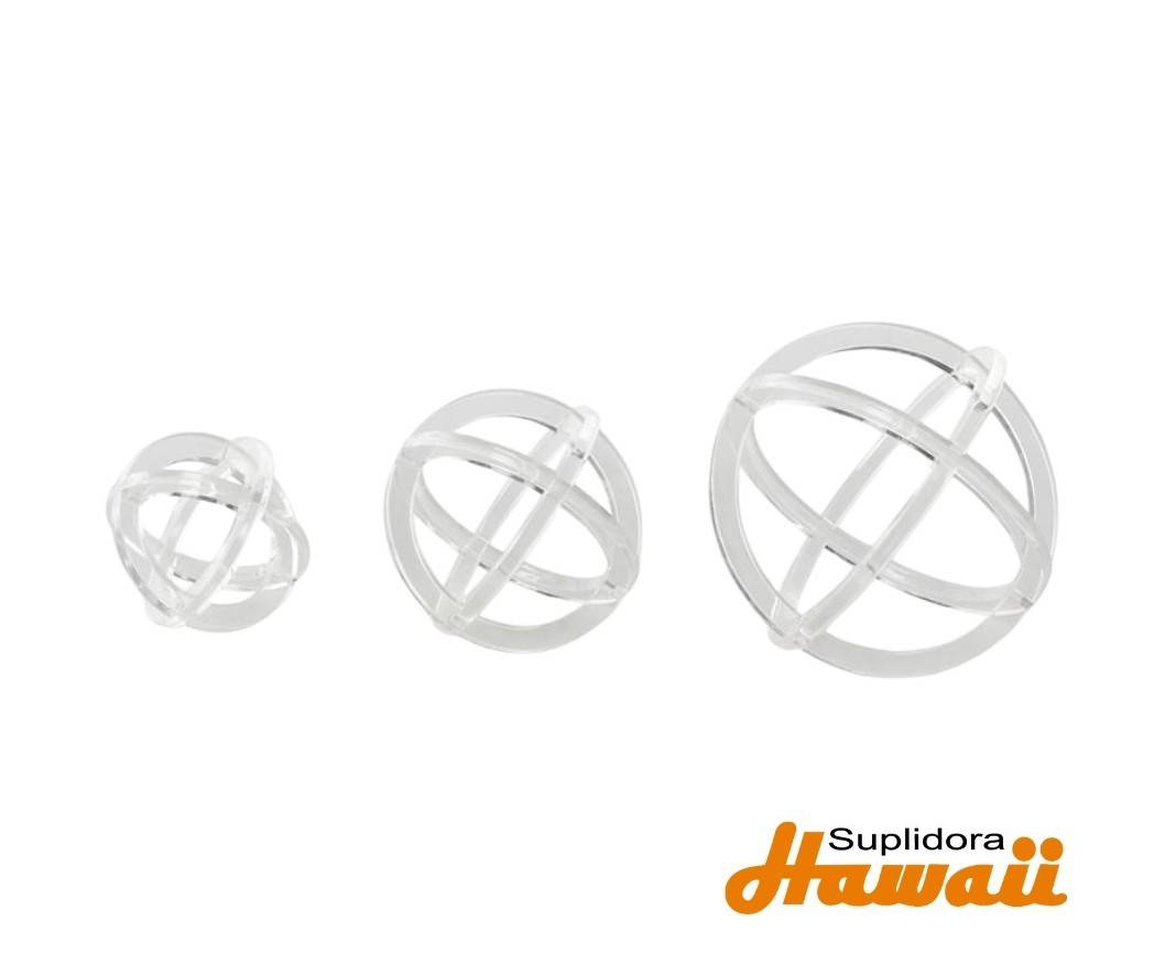ESCULTURA GEOMETRICA DACRILICO S313320 TRANSPARENTE 7 4 5 4H