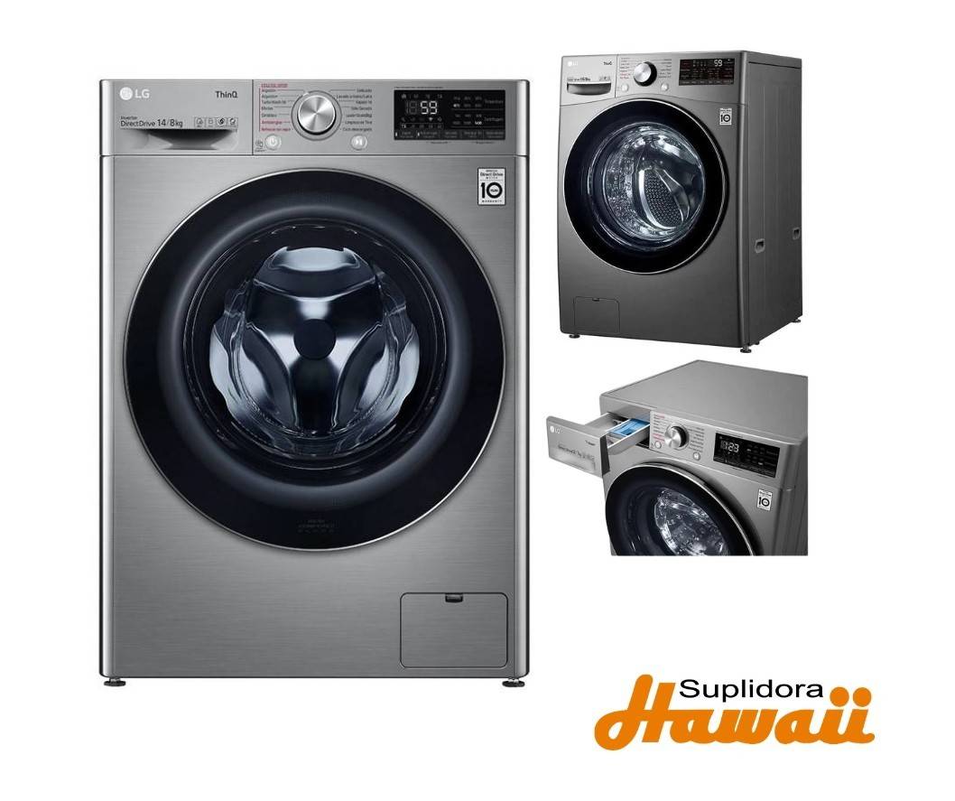 LAVSEC LG WD14VV3S6C 14KG CARGA FRONTAL CGRIS