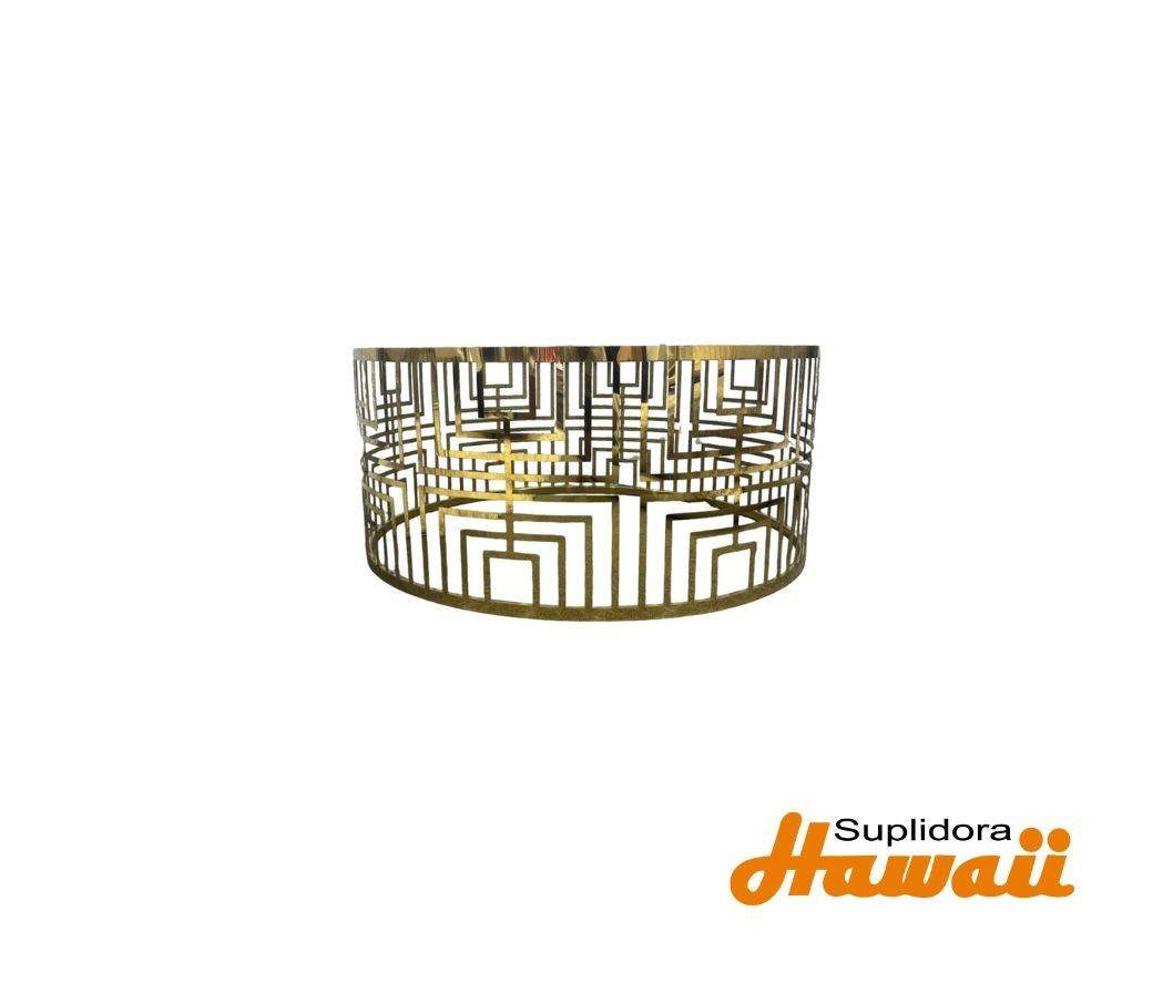 MESA DE CENTRO MH-1829CT-D DORADO EN ACERO