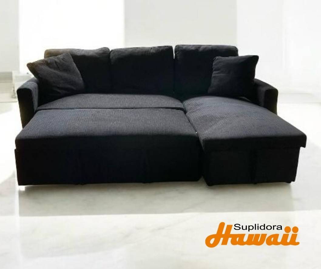 SOFA CAMA SARA IMPORTADO NEGRO 05-11-86