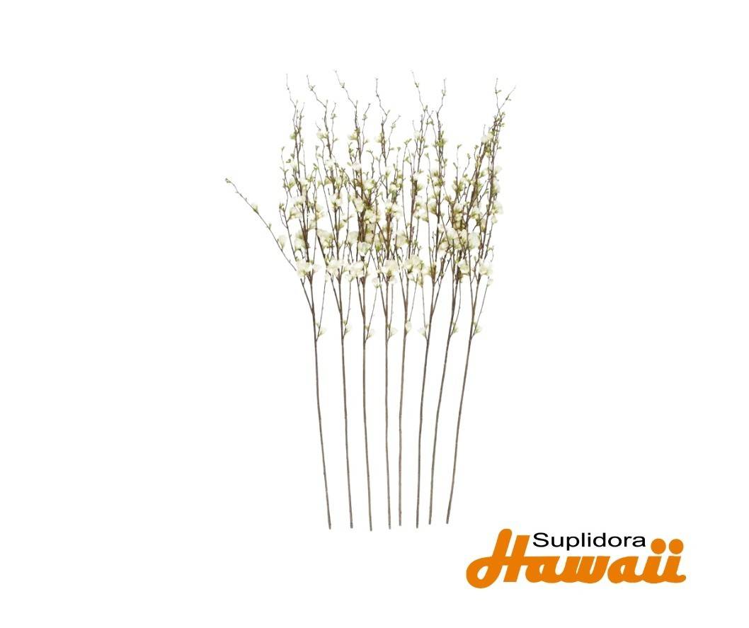 FLORE ARTIFICIALES DMELOCOTON S8 14406 CFOLLAJE BLANCO a50H