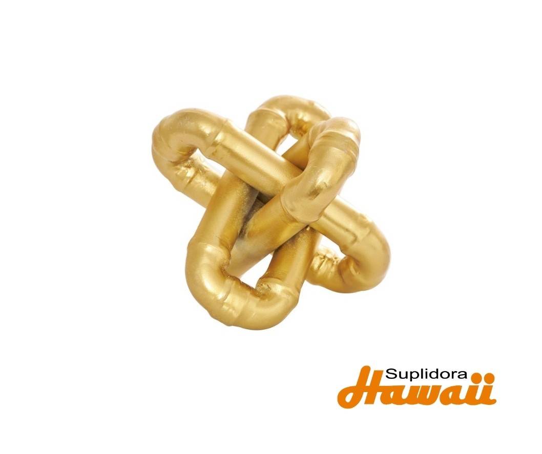 NUDO DE CADENA EN METAL DORADO 30162 9W 7H