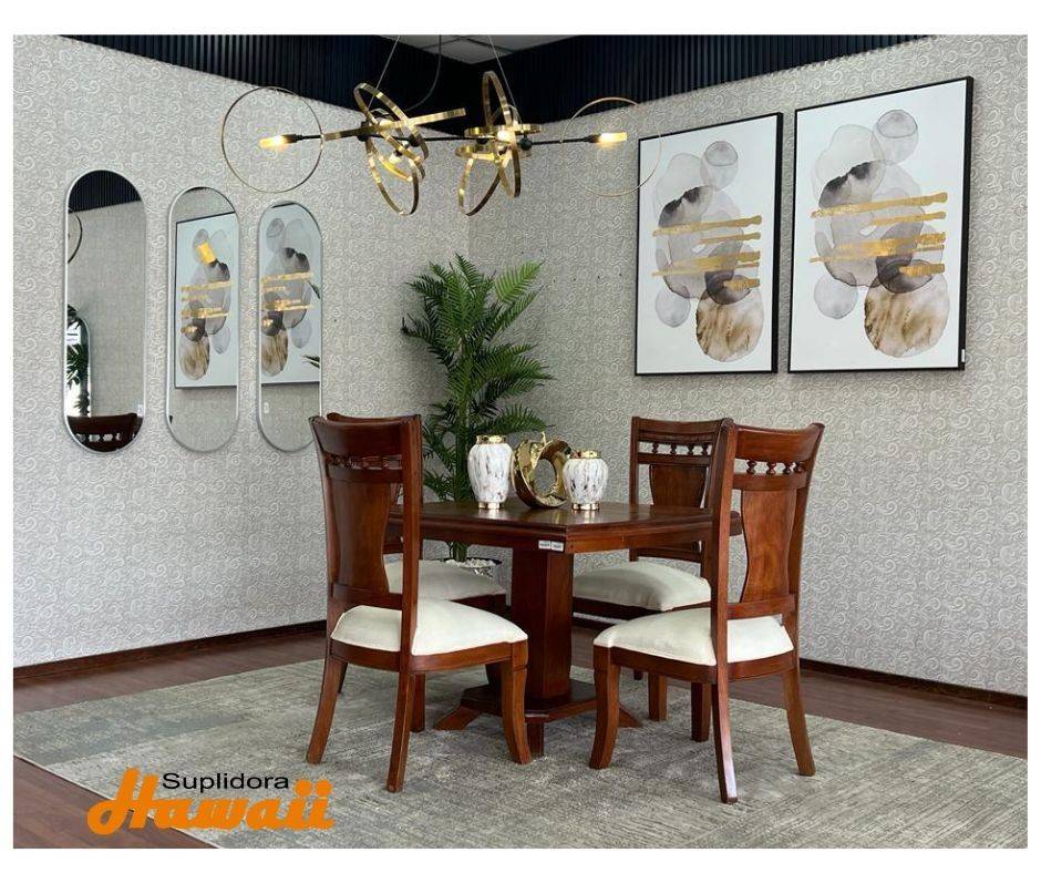 COMEDOR EMELY CBOLITA 4S TAPIZCREMA