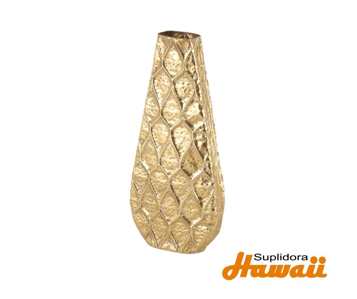 JARRON DMETAL DORADO TEXTUALIZADO 13681 DISEO DE LAGRIMA CON CAVA 13W 28H