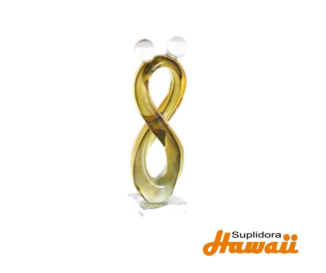 ESCULTURA DE INFINITO NARANJA 13550 CORBES DCRISTAL 4W 12H