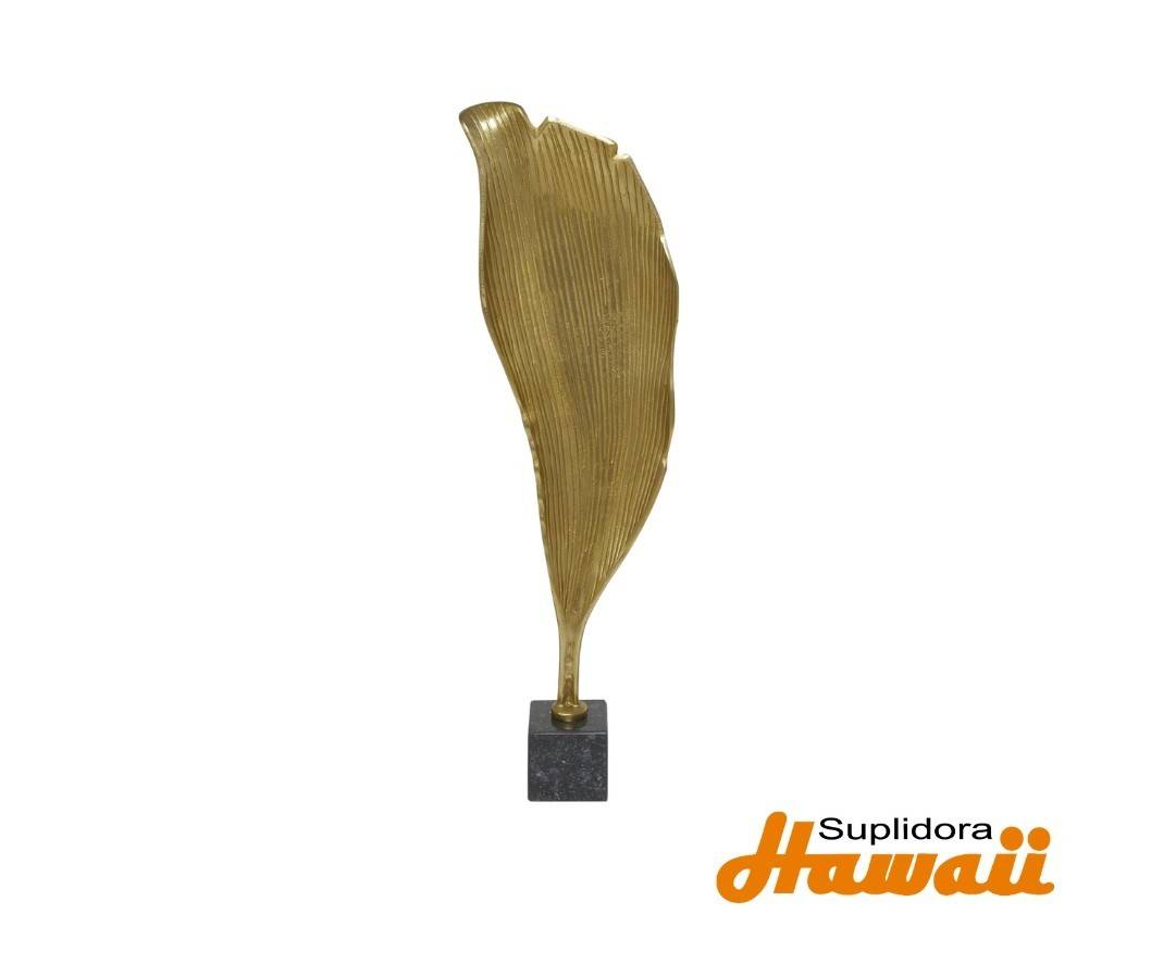 HOJA ABSTRACTO DE ALUMINIO DORADO 31597 CBASE ALMARMOL NEGRO 11W 36H