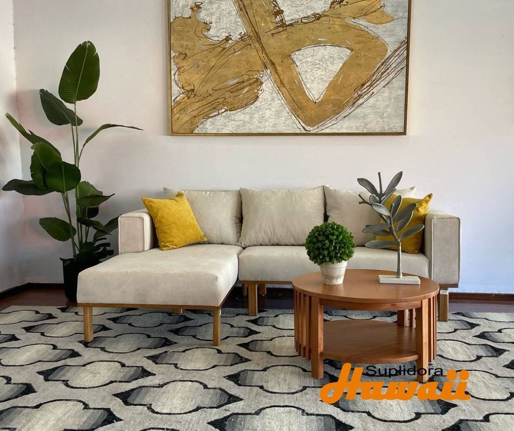 MUEBLE L BASE TAPIZCREMA 2PZS FI 