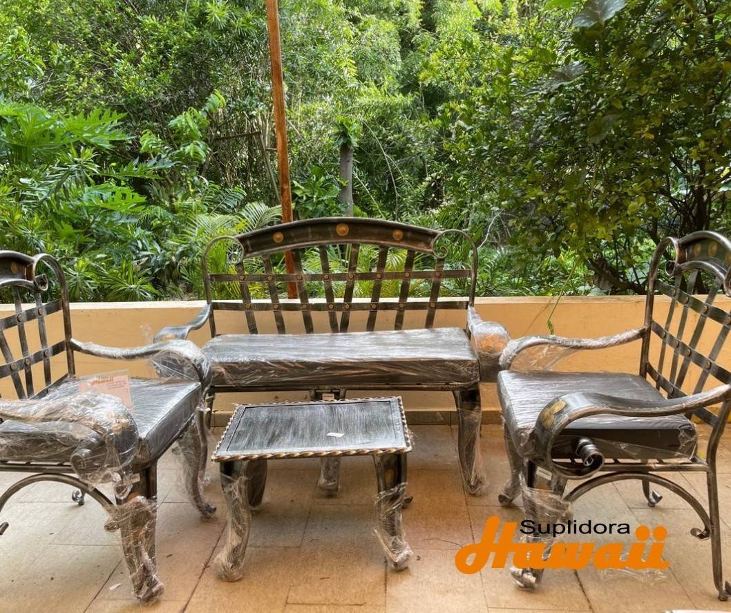 JUEGO TERRAZA COLONIAL S2 2B 1M TAPIZGRIS