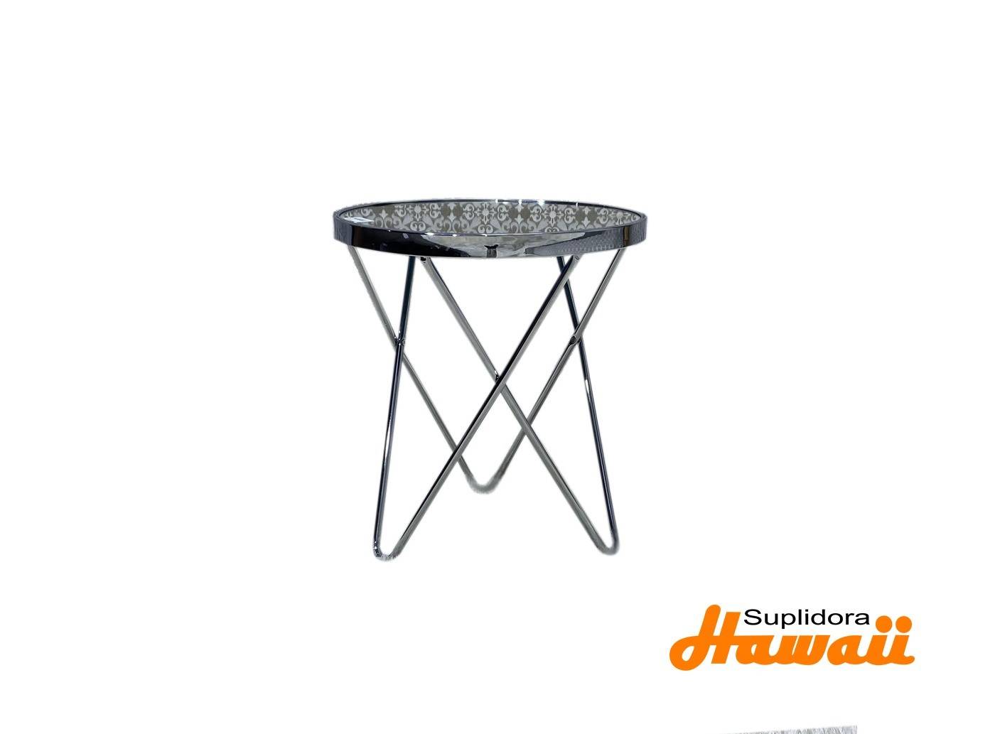 MESA LATERAL PLATEADA MH-1352ET-P-PEQ PEQUEA RTR