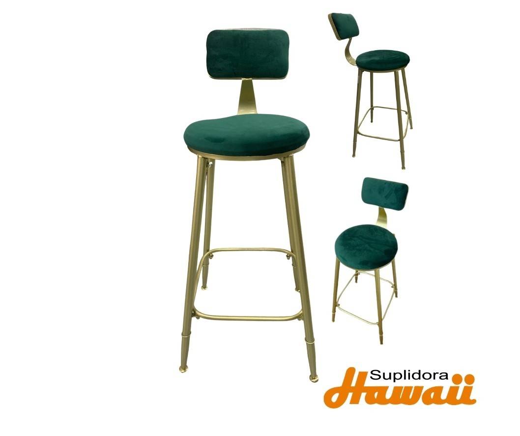 SILLA TABURETE VERDE SH1122 