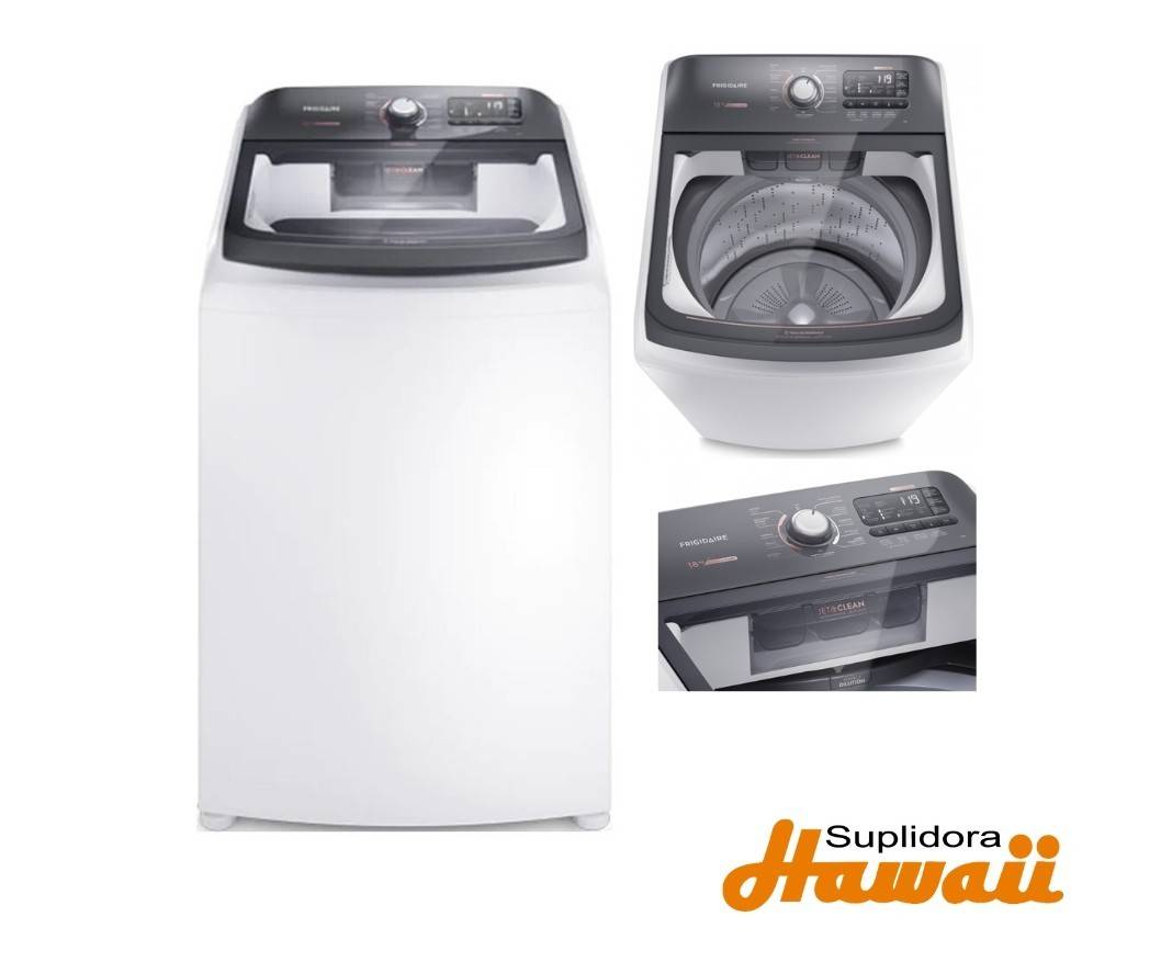 LAVADORA FRIGIDAIRE FWIB18T4EBPUG GRIS BLANCA 18KG40LBS SIN AGITADOR