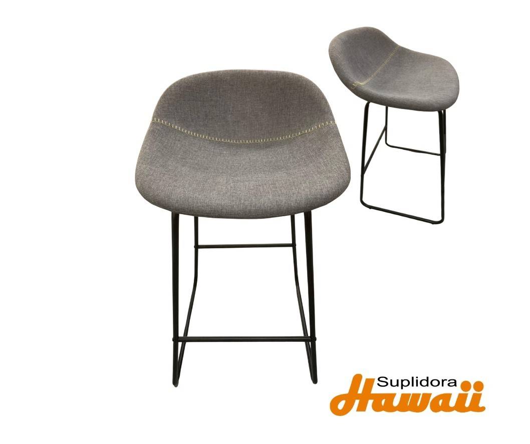 TABURETE ALTO 72CM PU LR-7967-72DGR TAPIZGRIS OSCURO