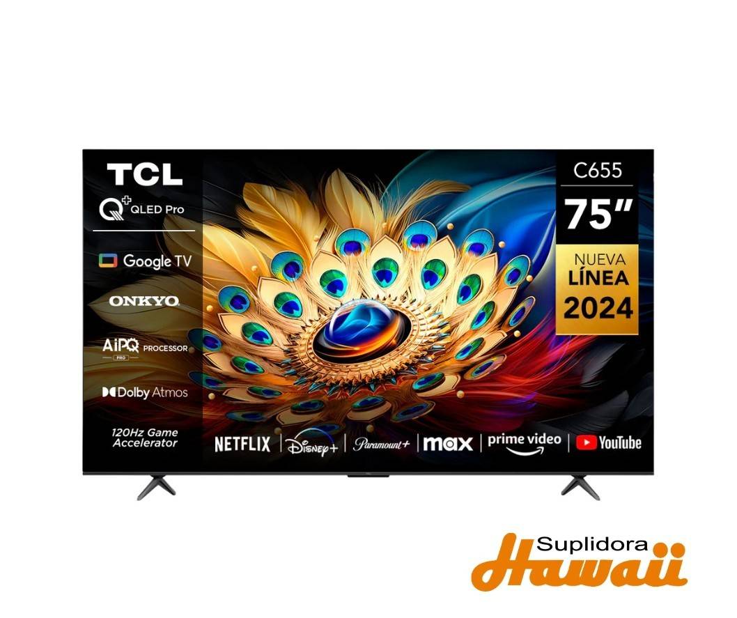 TELEVISOR TCL 75 4K QLED 75C655A