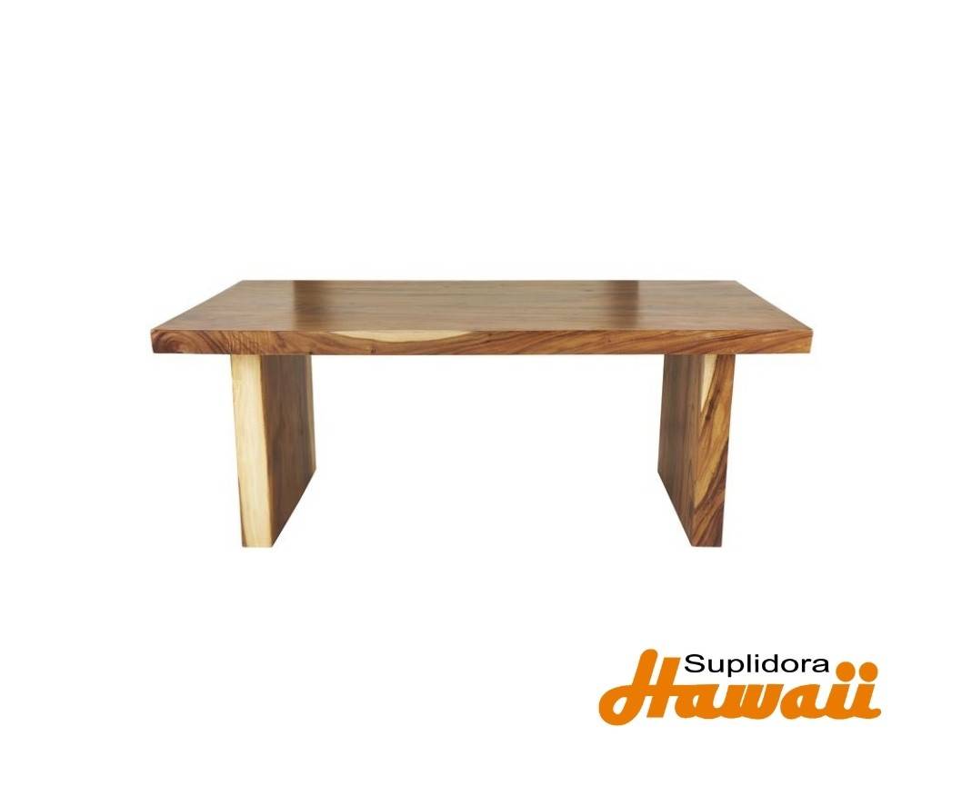 MESA DE COMEDOR MINIMALISTA 30385 TMADERA CAOBA CNATURAL 79W 30H