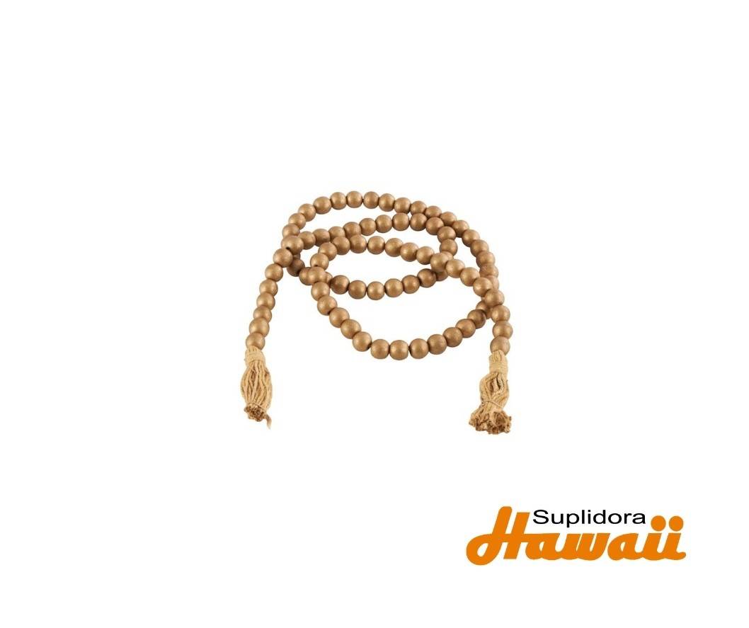 GUIRNALDA DE CUENTAS DE MADERA 78155 DORADA 80L