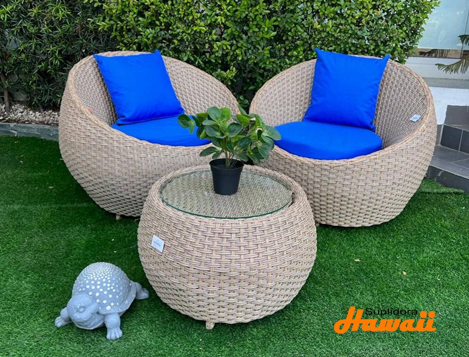 JGO TERRAZA BALON 2B 1M FIBRA 40ª FINA Y CREMA ANCHA