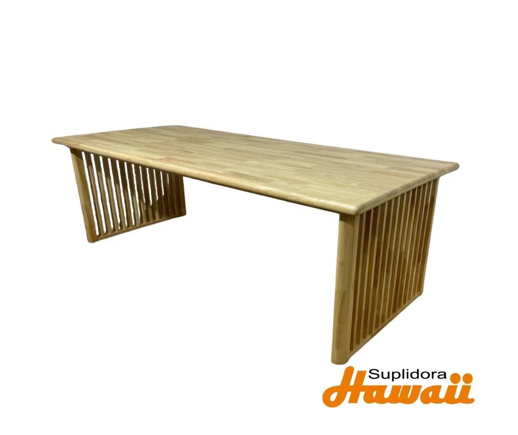 MESA DE COMEDOR EN MADERA TB8077 COLOR NATURAL IM
