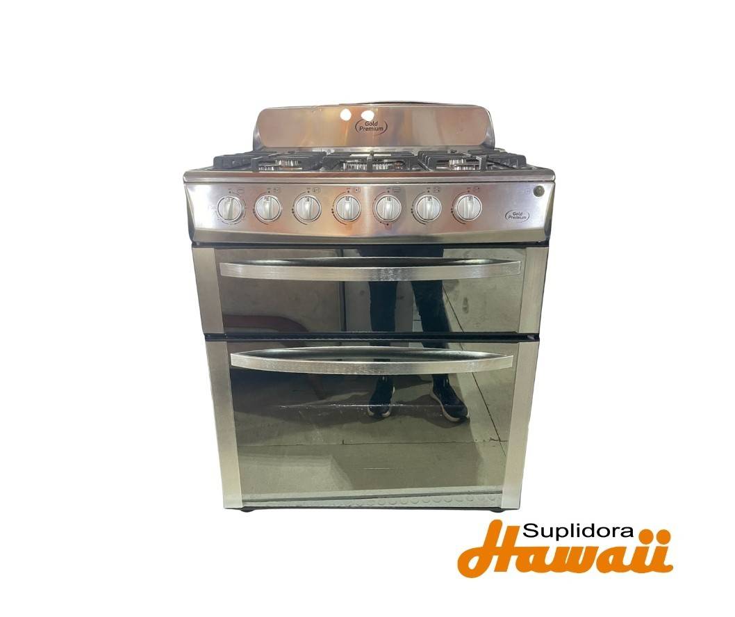 ESTUFA GOLD PREMIUM 30 GPE-ES30DH ACERO DOBLE HORNO