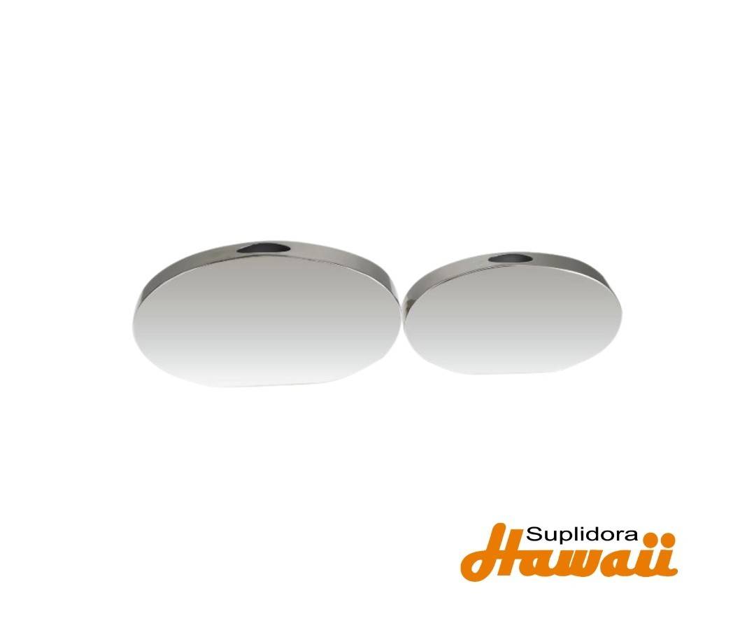 FLORERO DE METAL S2 PLATEADO a31860 ACABO ESPEJO 7W 6H