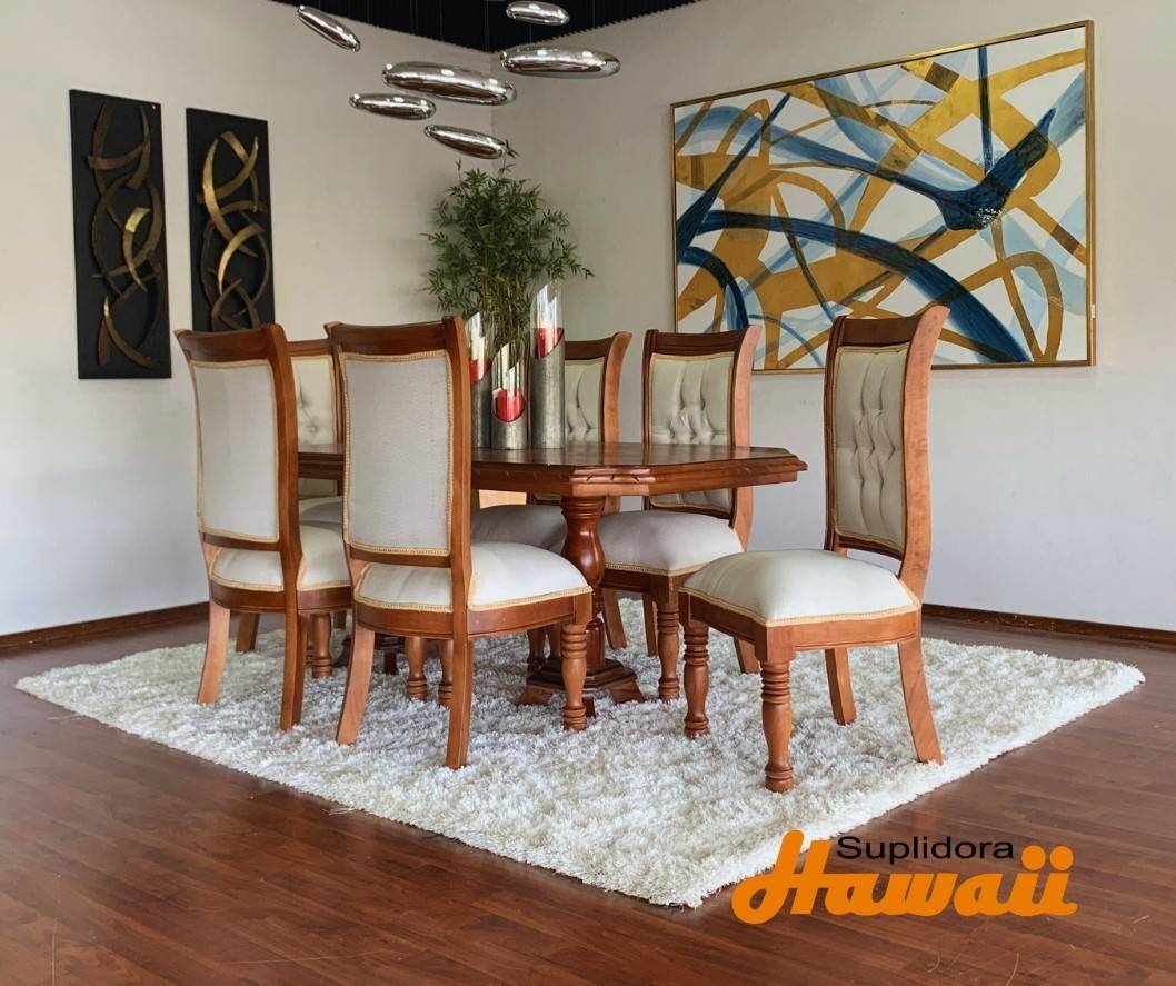 COMEDOR WILY NATURAL TAPIZCREMA 6S TMADERA BS