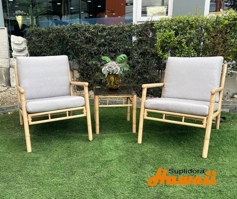 JUEGO TERRAZA PS-T708 2B 1M GRIS